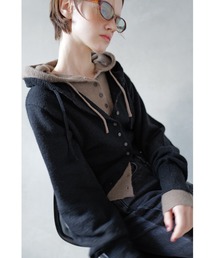 TRUNC | Button Hoodie Knit(ニット/セーター)