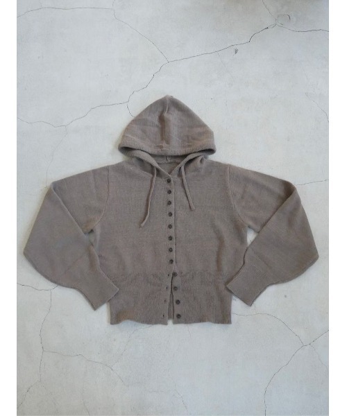 TRUNC（トランクエイティーエイト）の「Button Hoodie Knit（ニット/セーター・レディース・モカ/ピンク/ブラック・FREE）」の10枚目の写真