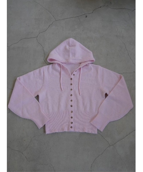 TRUNC（トランクエイティーエイト）の「Button Hoodie Knit（ニット/セーター・レディース・モカ/ピンク/ブラック・FREE）」の11枚目の写真