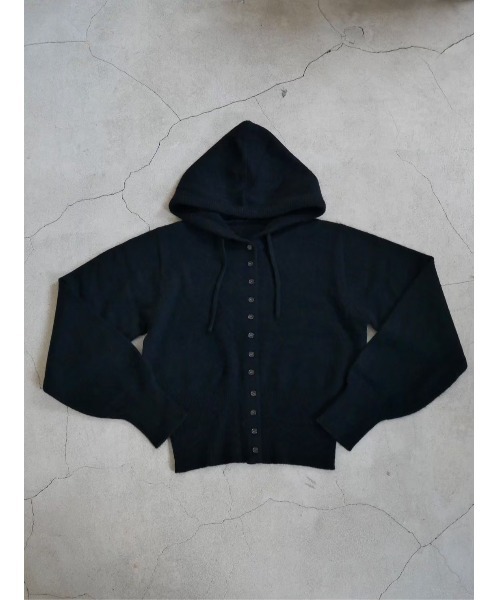 TRUNC（トランクエイティーエイト）の「Button Hoodie Knit（ニット/セーター・レディース・モカ/ピンク/ブラック・FREE）」の13枚目の写真