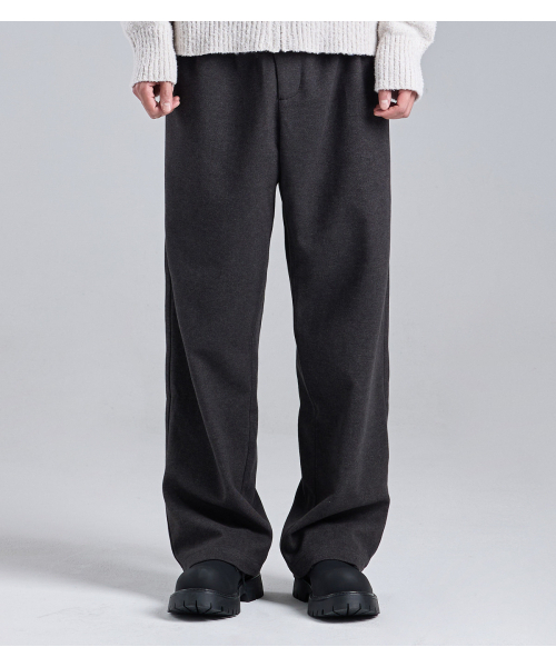 BUTTON SEOUL（ボタンソウル）の「ダブルボタンツイードテクスチャースラックス（チャコール）（スラックス・メンズ・その他・X-LARGE/MEDIUM/LARGE）」の2枚目の写真