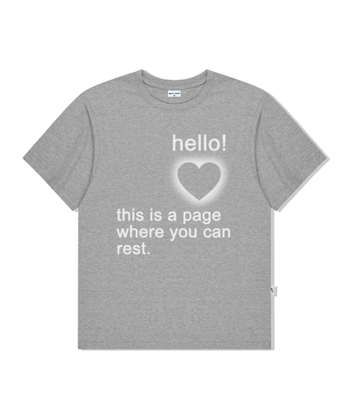 PAGESIISII(ページシシ)の「ユーカンレストプリンティング半袖Tシャツメランジグレー(Tシャツ/カットソー・レディース・その他・LARGE/SMALL/MEDIUM)」の1枚目の写真