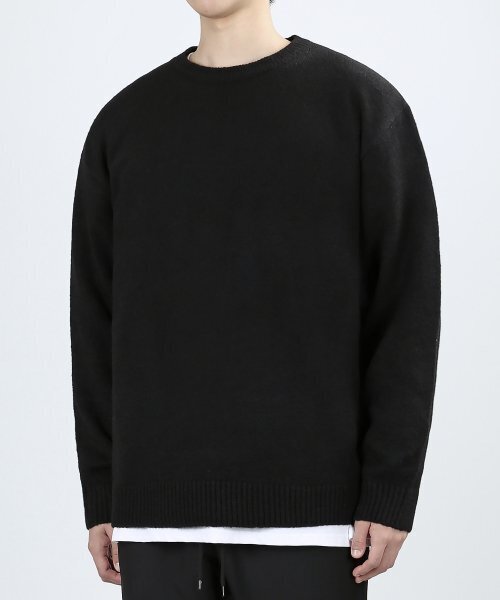 VERYVAIN(ベリベーン)の「SNUG RAY KNIT (BLACK)(ニット/セーター・メンズ・その他・LARGE/MEDIUM)」の1枚目の写真