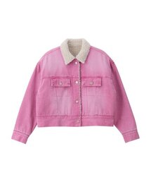 UNKNOWN PLANET（アンノウンプラネット）の「ピグメントファージャケットピンク（ムートンコート）」