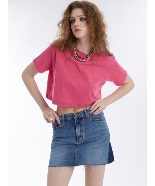 UNKNOWN PLANET(アンノウンプラネット)の「トライアングルデニムスカートブルー(スカート・レディース・その他・LARGE/MEDIUM/SMALL)」の4枚目の写真