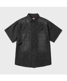 Denim Carpenter Half Sleeve Shirts Black
