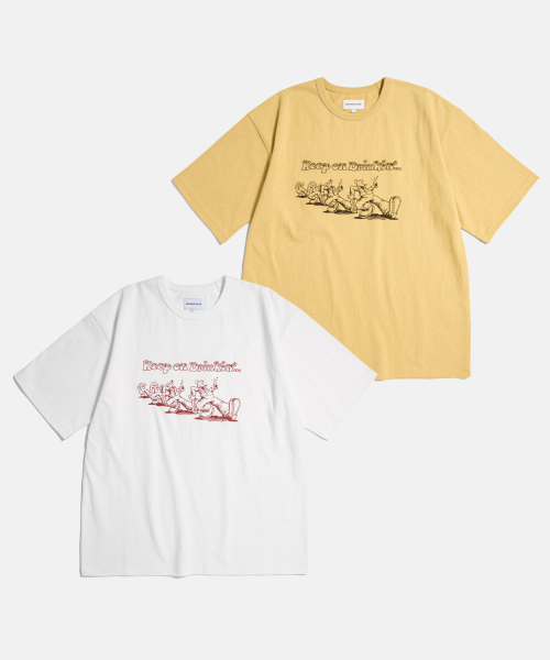 ESPIONAGE(エスピオナジ)の「Keep on Drinkin Heavyweight Tee Vintage Yellow(Tシャツ/カットソー・レディース・その他・MEDIUM/LARGE/X-LARGE)」の3枚目の写真
