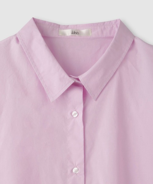 Mac-House(マックハウス)の「レギュラーカラーオーバーサイズシャツ(シャツ/ブラウス・レディース・ピンク/ネイビー/サックスブルー・FREE)」の5枚目の写真