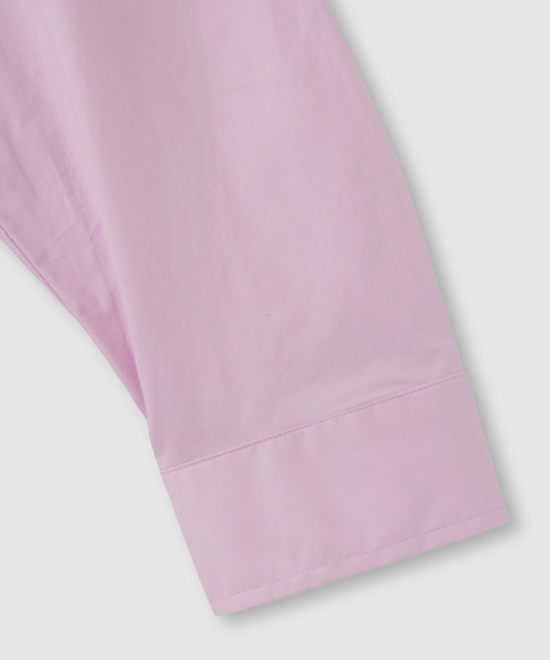 Mac-House(マックハウス)の「レギュラーカラーオーバーサイズシャツ(シャツ/ブラウス・レディース・ピンク/ネイビー/サックスブルー・FREE)」の6枚目の写真