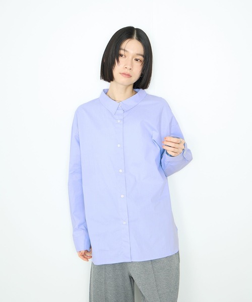 Mac-House(マックハウス)の「レギュラーカラーオーバーサイズシャツ(シャツ/ブラウス・レディース・ピンク/ネイビー/サックスブルー・FREE)」の22枚目の写真