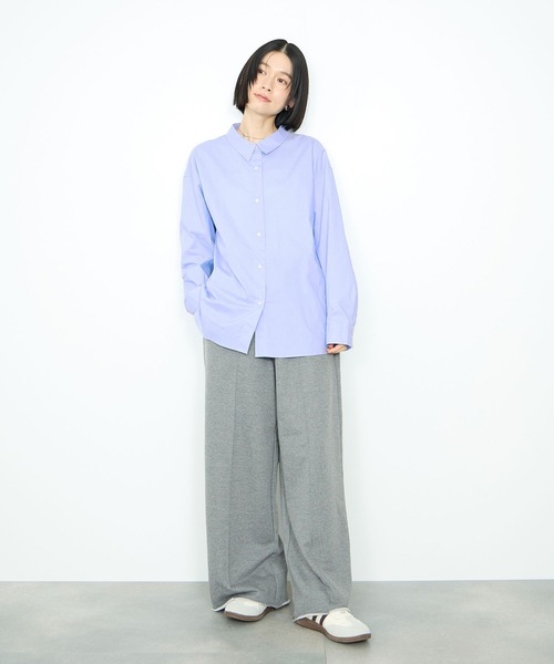 Mac-House(マックハウス)の「レギュラーカラーオーバーサイズシャツ(シャツ/ブラウス・レディース・ピンク/ネイビー/サックスブルー・FREE)」の21枚目の写真