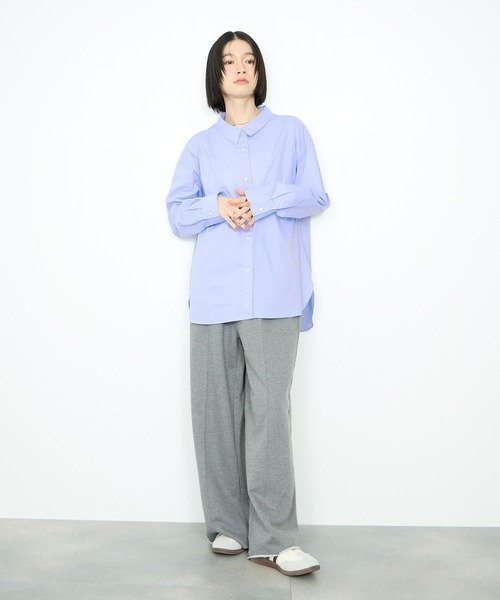 Mac-House(マックハウス)の「レギュラーカラーオーバーサイズシャツ(シャツ/ブラウス・レディース・ピンク/ネイビー/サックスブルー・FREE)」の20枚目の写真