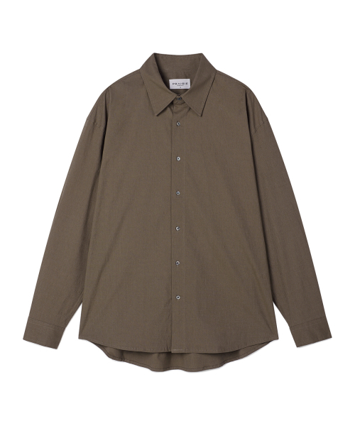 PRAIRIE(KR)(プレーリー)の「コンフォートシャドウストライプシャツ (ブラウン)(シャツ/ブラウス・メンズ・ブラウン・MEDIUM/LARGE)」の5枚目の写真