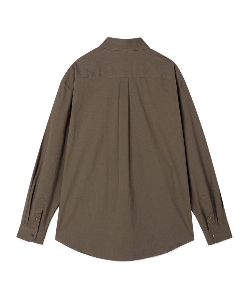 PRAIRIE(KR)(プレーリー)の「コンフォートシャドウストライプシャツ (ブラウン)(シャツ/ブラウス・メンズ・ブラウン・MEDIUM/LARGE)」の6枚目の写真