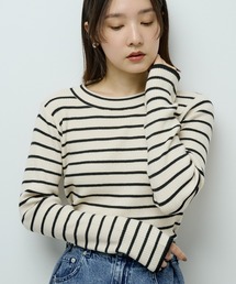 Green Parks | ラメライン入りリブニットプルオーバー(ニット/セーター)