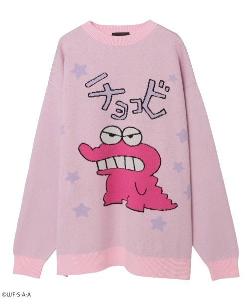 Candy Stripper（キャンディストリッパー）の「【クレヨンしんちゃん】チョコビ ニット（ニット/セーター・レディース・ブラック/ピンク/ライトグリーン・FREE）」の15枚目の写真