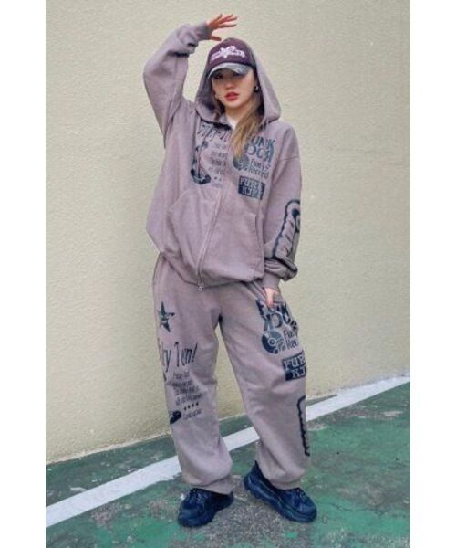 Cavish(カビシ)の「PICTORIAL SWEATPANTS ASH(CV2DSUPA02A)(その他パンツ・レディース・ライトグレー・SMALL/MEDIUM/LARGE)」の7枚目の写真
