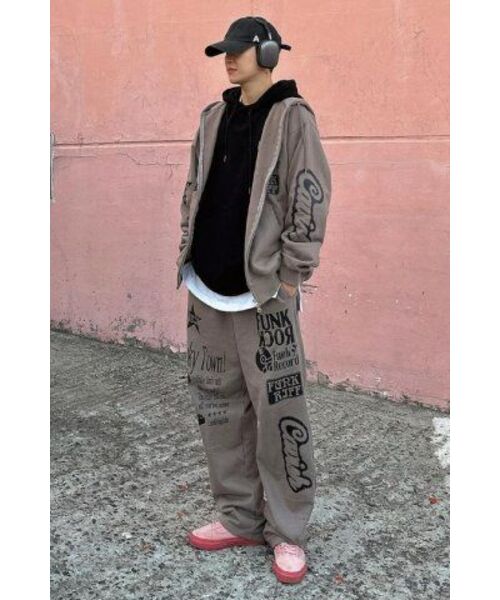 Cavish(カビシ)の「PICTORIAL SWEATPANTS ASH(CV2DSUPA02A)(その他パンツ・レディース・ライトグレー・SMALL/MEDIUM/LARGE)」の5枚目の写真