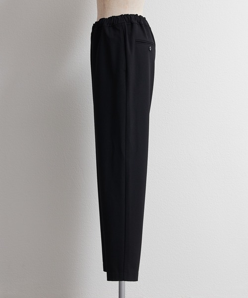 PUAL CE CIN（ピュアルセシン）の「【セットアップ対応】ストレッチジョーゼットインスリットパンツ（スラックス・レディース・ブラック/アイボリー・FREE）」の10枚目の写真