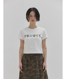 PEEVES PEEVES（フィブス フィブス）の「Scanned Needlework Cropped T-Shirt / White（Tシャツ/カットソー）」