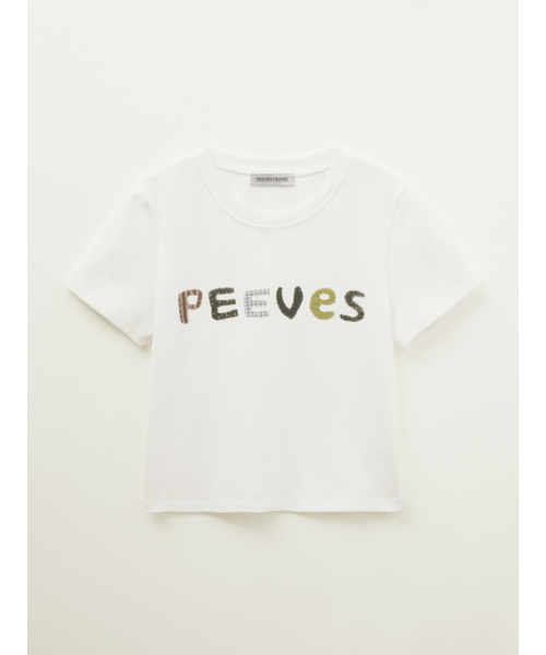 PEEVES PEEVES(フィブス フィブス)の「スキャンドニードルワーククロップドTシャツ / ホワイト(Tシャツ/カットソー・レディース・その他・FREE)」の2枚目の写真
