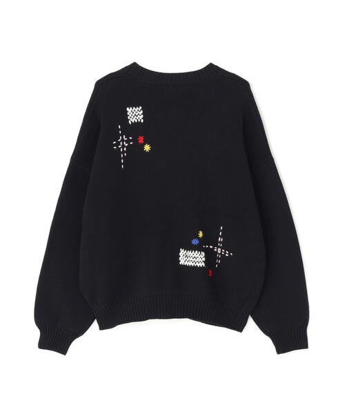 DANKE SCHON(ダンケシェーン)の「【WEB&DEPOT限定】DankeSchon/ダンケシェーン/HAND STITCH KNIT CARDIGAN(カーディガン/ボレロ・レディース・ベージュ/ブラック/その他18・L/M)」の4枚目の写真