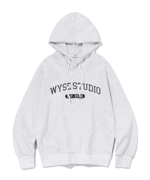 WYSE(ワイズ)の「アプリケスタジオ フードパーカー ライトグレー(パーカー・メンズ・ライトグレー・MEDIUM/LARGE)」の1枚目の写真