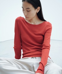 SALON adam et rope' | Hug Silkラウンドネックプルオーバー 3 / 新色追加(Tシャツ/カットソー)