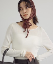 SALON adam et rope' | Hug Silkラウンドネックプルオーバー 3 / 新色追加(Tシャツ/カットソー)