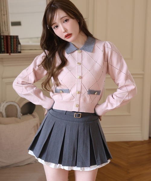 one after another NICE CLAUP(ワンアフターアナザーナイスクラップ)の「【サイズ展開あり】レイヤードプリーツミニスカート(スカート・レディース・ブラック/チャコールグレー/ネイビー・SMALL/MEDIUM)」の10枚目の写真