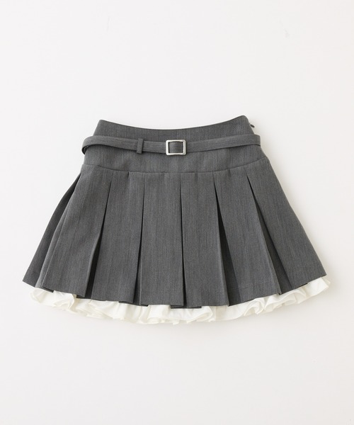 one after another NICE CLAUP(ワンアフターアナザーナイスクラップ)の「【サイズ展開あり】レイヤードプリーツミニスカート(スカート・レディース・ブラック/チャコールグレー/ネイビー・SMALL/MEDIUM)」の20枚目の写真