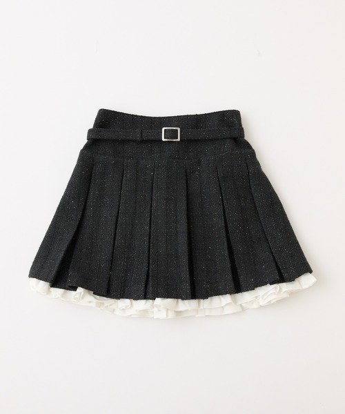 one after another NICE CLAUP(ワンアフターアナザーナイスクラップ)の「【サイズ展開あり】レイヤードプリーツミニスカート(スカート・レディース・ブラック/チャコールグレー/ネイビー・SMALL/MEDIUM)」の21枚目の写真