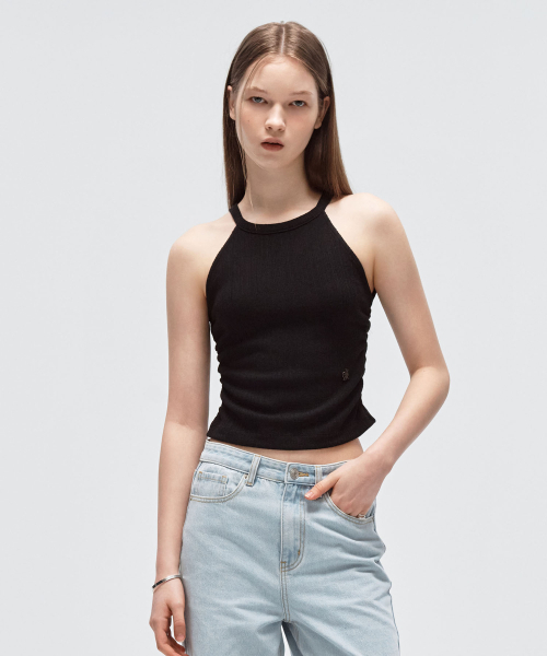 CITYBREEZE(シティブリーズ)の「ゴルジホルターネックスリーブレストップ_BLACK(Tシャツ/カットソー・レディース・ブラック・FREE)」の3枚目の写真