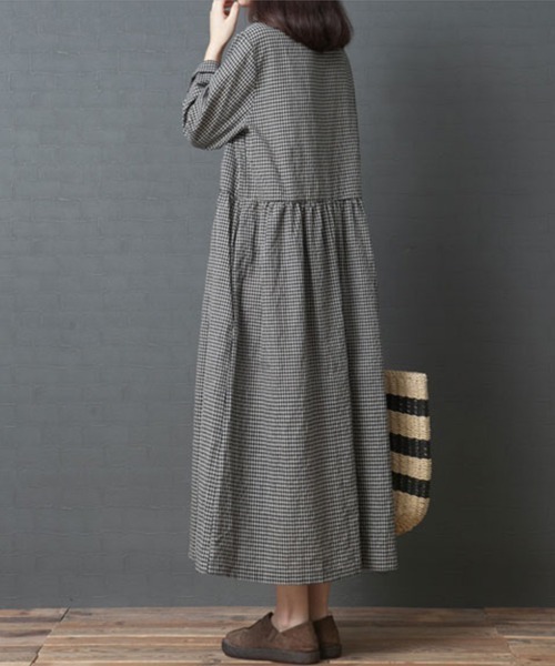 Flugge(フラッジー)の「ギンガムチェックワンピース(ワンピース・レディース・ブラック・MEDIUM/LARGE)」の2枚目の写真