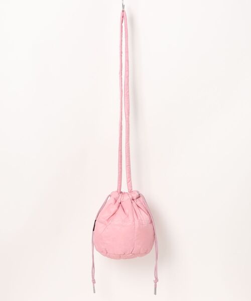 TAION（タイオン）の「BASIC DRAW STRING DOWN BAG S　DST01-S（ショルダーバッグ・メンズ・ピンク・FREE）」の2枚目の写真