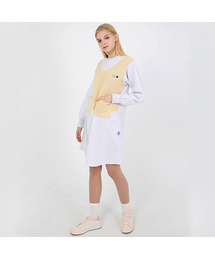 TOIEST（トイエスト）の「ストライプポケットワンピースグレー（ワンピース）」