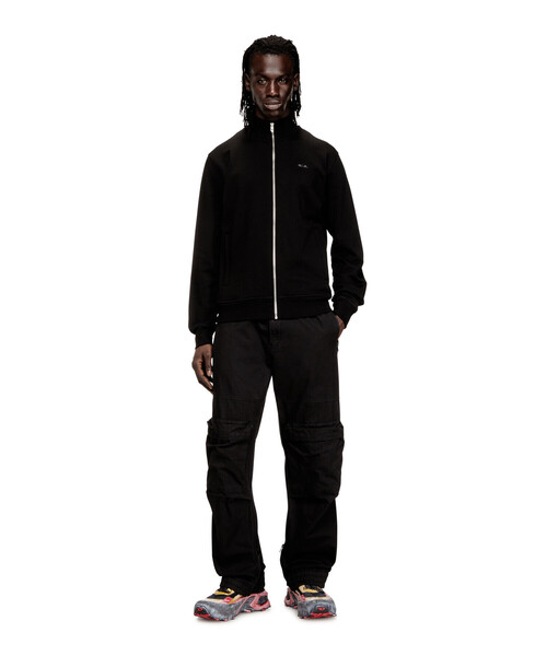 DIESEL（ディーゼル）の「メンズ ジップアップスウェット S-LOCK-MET（スウェット・メンズ・ブラック・LARGE/MEDIUM/SMALL/X-SMALL/X-LARGE）」の2枚目の写真