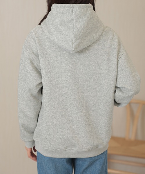 DAYRA(デイラ)の「ダブル ポケット ジップアップ 長袖 スウェット パーカー(パーカー・レディース・グレー・M/XL)」の2枚目の写真