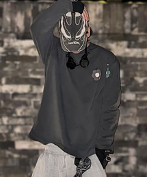 SEVENSELAH（セブンセラー）の「Flower Patch Vintage Washing Long Sleeve Vintage Black（Tシャツ/カットソー）」