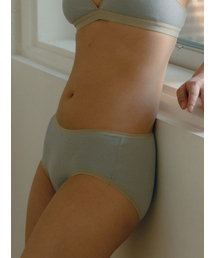 SOOPUI（スープイ）の「Ribbed modal panties in blue（ショーツ）」