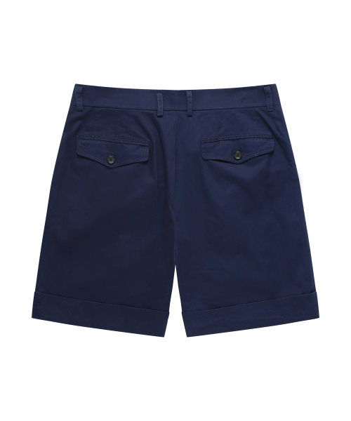 SOLEW(ソル)の「コットンワンタックショートパンツ_ネイビー(その他パンツ・メンズ・その他・SMALL/MEDIUM/LARGE/X-LARGE)」の5枚目の写真