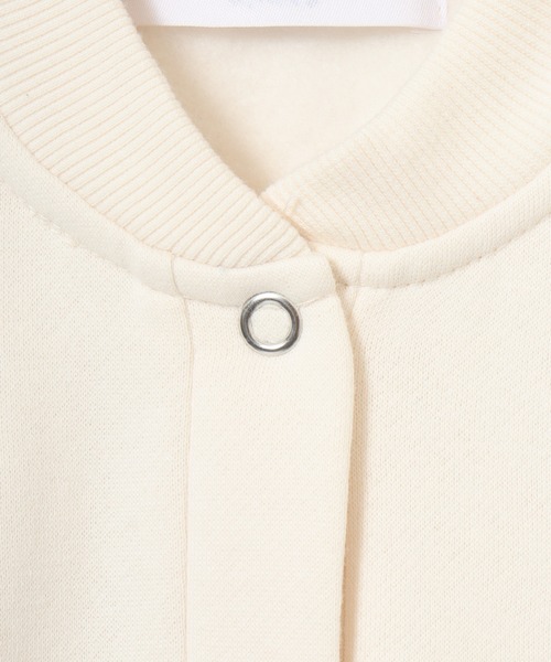 OMNES（オムネス）の「裏起毛リブ付きブルゾン KIDS（ブルゾン・キッズ・アイボリー・100cm/110cm）」の4枚目の写真