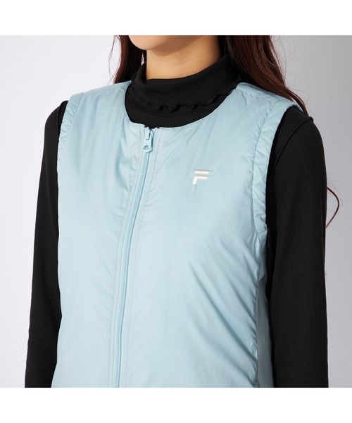 FILA GOLF(フィラゴルフ )の「【FILA GOLF:フィラゴルフ】レディースダウンベスト ゴルフ(ベスト・レディース・オフホワイト/ブラック/ブラウン系その他/ライトブルー・MEDIUM/LARGE/X-LARGE/XX-LARGE/SMALL)」の9枚目の写真