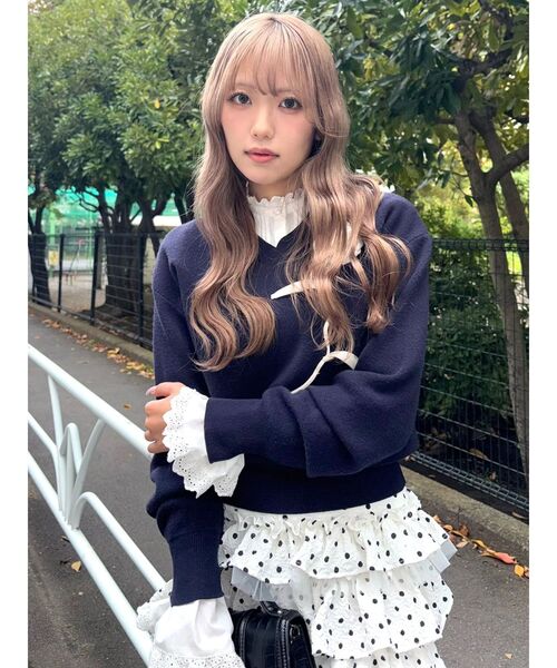 CALNAMUR（カルナムール）の「コットンフリルレースブラウス（シャツ/ブラウス・レディース・ホワイト/ブラック/その他1・FREE）」の21枚目の写真