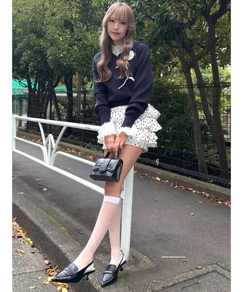 CALNAMUR（カルナムール）の「コットンフリルレースブラウス（シャツ/ブラウス・レディース・ホワイト/ブラック/その他1・FREE）」の19枚目の写真