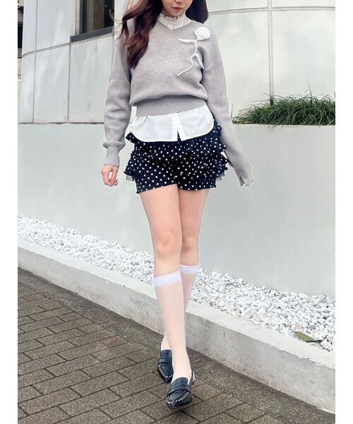 CALNAMUR（カルナムール）の「コットンフリルレースブラウス（シャツ/ブラウス・レディース・ホワイト/ブラック/その他1・FREE）」の16枚目の写真