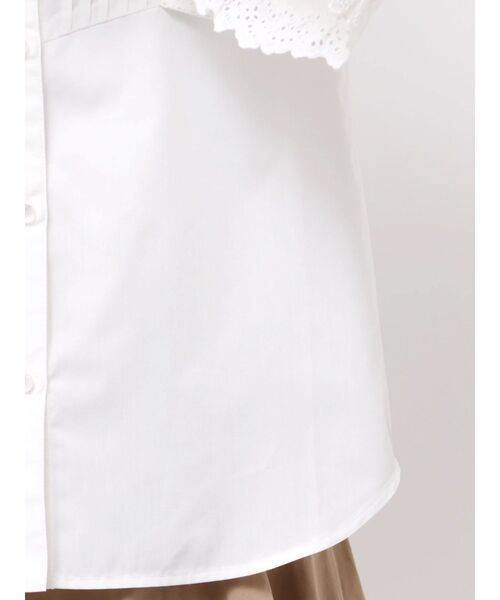 CALNAMUR（カルナムール）の「コットンフリルレースブラウス（シャツ/ブラウス・レディース・ホワイト/ブラック/その他1・FREE）」の8枚目の写真