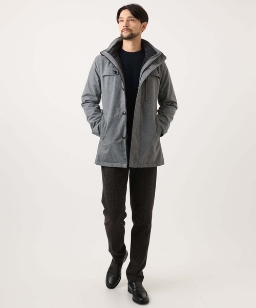MICHEL KLEIN HOMME   （ミッシェルクランオム）の「カシミヤクルーネックニット（ニット/セーター・メンズ・ネイビー/ダークグレー・MEDIUM/LARGE/X-LARGE）」の7枚目の写真