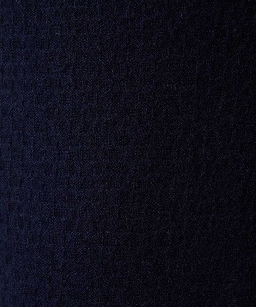 MICHEL KLEIN HOMME   （ミッシェルクランオム）の「カシミヤクルーネックニット（ニット/セーター・メンズ・ネイビー/ダークグレー・MEDIUM/LARGE/X-LARGE）」の6枚目の写真