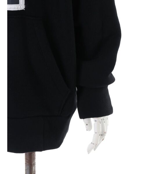 UN3D.（アンスリード）の「METALLIC PAINT HOODIE / メタリックペイントフーディー（パーカー・レディース・ブラック・38/44）」の7枚目の写真